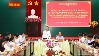 Khánh Hòa sớm có giải pháp vận hành hiệu quả hoạt động của hệ thống chính trị và bộ máy chính quyền địa phương 2 cấp