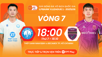 មតិលើការប្រកួត Nam Dinh vs Becamex TP.HCM ម៉ោង 6:00 p.m. ថ្ងៃទី 18 ខែតុលា៖ ឱកាសល្អសម្រាប់ជើងឯក