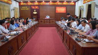 Phó Chủ tịch UBND tỉnh Nguyễn Tự Công Hoàng làm việc với các xã Ia Rbol, Ia Sao, Phú Thiện, Chư A Thai