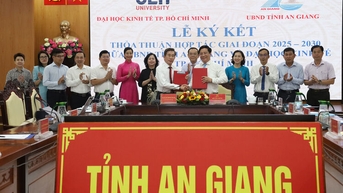 An Giang và Đại học Kinh tế TP. Hồ Chí Minh ký kết hợp tác giai đoạn 2025 - 2030