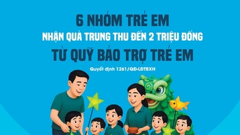 កុមារចំនួន 6 ក្រុមអាចទទួលបានរហូតដល់ 2 លានដុងក្នុងអំណោយពិធីបុណ្យពាក់កណ្តាលរដូវស្លឹកឈើជ្រុះ
