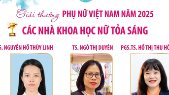 ពានរង្វាន់ស្ត្រីវៀតណាមឆ្នាំ 2025៖ អ្នកវិទ្យាសាស្ត្រស្រីភ្លឺស្វាង