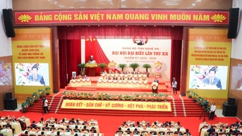 បើកមហាសន្និបាតលើកទី២០ គណៈកម្មាធិការបក្សខេត្ត Nghe An អាណត្តិ ២០២៥-២០៣០