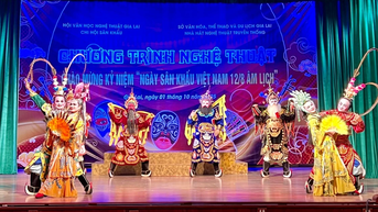 រៀបចំកម្មវិធីសិល្បៈដើម្បីអបអរសាទរខួបលើកទី 15 នៃទិវាឆាកវៀតណាម