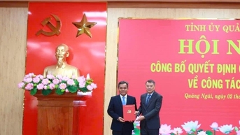 Ông Hồ Văn Niên được phân công, chỉ định giữ chức Bí thư Tỉnh ủy Quảng Ngãi