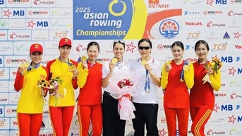 Việt Nam nhất toàn đoàn tại Giải đua thuyền Rowing vô địch châu Á