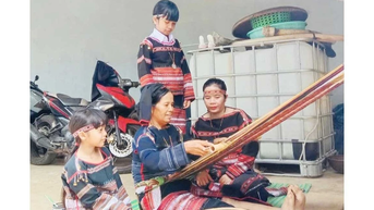 គ្រួសារ Bahnar មានចំណង់ចំណូលចិត្តចំពោះសិប្បកម្មប្រពៃណី។