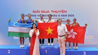 Đội tuyển Việt Nam giành 6 Huy chương Vàng tại Giải Rowing vô địch châu Á 2025