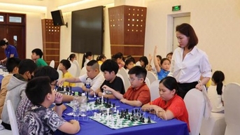 Khoảng 1.000 kỳ thủ nhí tranh tài Giải Cờ vua học sinh khu vực Nam Trung Bộ 2025