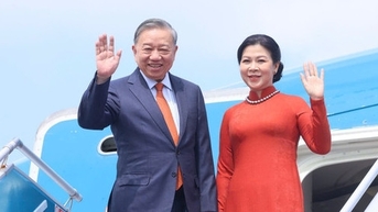 Tổng Bí thư Tô Lâm và Phu nhân Ngô Phương Ly lên đường thăm Phần Lan