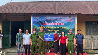 ពិធីបញ្ចុះបឋមសិលាសាលាមត្តេយ្យ ឌិន សាន