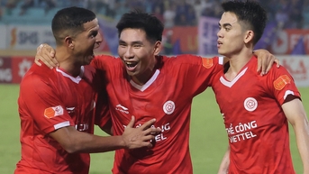 Cầu thủ U23 Việt Nam tỏa sáng giúp Thể Công - Viettel áp sát ngôi đầu bảng