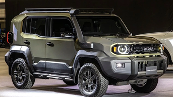 ទិដ្ឋភាពជិតនៃរថយន្ត Toyota Land Cruiser FJ 2026 "តម្លៃសមរម្យ" ដែលទើបនឹងដាក់បង្ហាញ