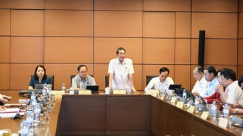 Đại biểu Quốc hội tỉnh tham gia thảo luận tại tổ