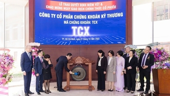 ភាគហ៊ុន TCX ជាង 2.31 ពាន់លានត្រូវបានជួញដូរជាផ្លូវការ TCBS បើកជំពូកថ្មីនៃកំណើន
