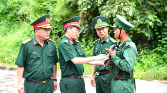 Quân khu 5 kiểm tra nhiệm vụ quân sự, quốc phòng tại Đoàn Kinh tế-Quốc phòng 737