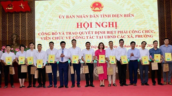 Điện Biên biệt phái, phân công nhiệm vụ 97 công chức/viên chức về xã, phường