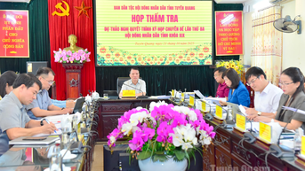 Các ban HĐND tỉnh Tuyên Quang thẩm tra dự thảo các nghị quyết trình Kỳ họp chuyên đề lần thứ ba