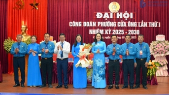 Công đoàn phường Cửa Ông: Phấn đấu phát triển ít nhất 1.500 đoàn viên công đoàn