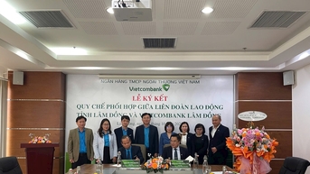 Liên đoàn Lao động tỉnh Lâm Đồng ký kết quy chế phối hợp hoạt động với ngân hàng