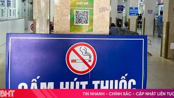 Nỗ lực xây dựng môi trường không khói thuốc ở bệnh viện lớn nhất Hà Tĩnh