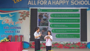 Tuyên truyền nâng cao ý thức phân loại chất thải rắn sinh hoạt trong trường học
