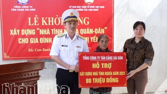 សាជីវកម្ម សៃហ្គន ញូវផត គាំទ្រការសាងសង់ "ផ្ទះដឹងគុណយោធា-ស៊ីវិល"