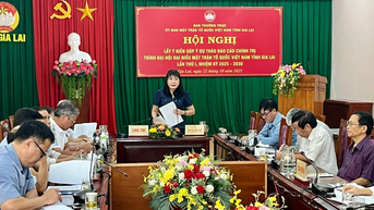 Góp ý dự thảo Báo cáo chính trị Đại hội MTTQ Việt Nam tỉnh Gia Lai lần thứ I