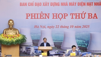 Thủ tướng chủ trì phiên họp thứ 3 Ban Chỉ đạo xây dựng nhà máy điện hạt nhân