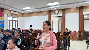 Đối thoại với 26 hộ dân về giải phóng mặt bằng thực hiện dự án xây dựng cầu Nguyễn Trãi