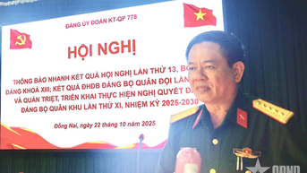 Đoàn Kinh tế - Quốc phòng 778 (Quân khu 7) thông báo nhanh kết quả Hội nghị Trung ương 13, khóa XIII