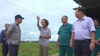 Xã Thăng Điền kiểm tra các điểm nguy cơ ngập sâu, bảo đảm an toàn cho người dân