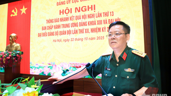 Thông báo kết quả Hội nghị lần thứ 13 Ban Chấp hành Trung ương Đảng và Đại hội đại biểu Đảng bộ Quân đội lần thứ XII