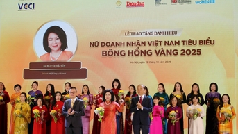 Chủ tịch Hanel Bùi Thị Hải Yến được vinh danh nữ doanh nhân Việt Nam tiêu biểu - Bông Hồng Vàng năm 2025
