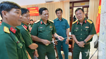 Quân khu 9: Kiểm tra, nắm tình hình thực hiện công tác quốc phòng, quân sự địa phương tại Cần Thơ
