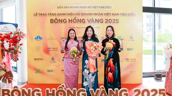 សហគ្រិនស្ត្រី 3 Vinh Long ទទួលបានពានរង្វាន់ "Golden Rose" ឆ្នាំ 2025