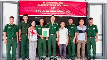ផ្សព្វផ្សាយមនោសញ្ចេតនា "ផ្ទះសមមិត្ត" នៅលើឆ្នេរសមុទ្រ Ca Mau