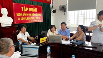 Nghe An ពន្លឿនយុទ្ធនាការ "ពង្រឹង និងសម្អាត" ទិន្នន័យដីធ្លី