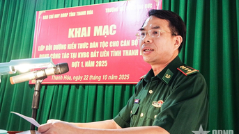 ឆ្មាំព្រំដែន Thanh Hoa៖ បើកវគ្គបណ្តុះបណ្តាលចំណេះដឹងជនជាតិភាគតិចឆ្នាំ២០២៥