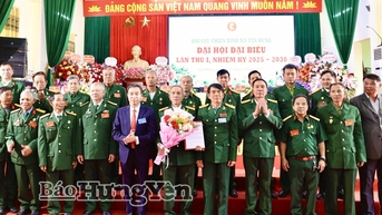 មហាសន្និបាតលើកទី១ គណៈប្រតិភូសមាគមអតីតយុទ្ធជនឃុំ Tan Hung អាណត្តិ 2025 - 2030