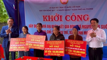 កសាង​ផ្ទះ 'រួបរួម​ដ៏​អស្ចារ្យ' សម្រាប់​សាច់​ញាតិ​ទុក្ករបុគ្គល នៅ​ឃុំ Thanh Mien