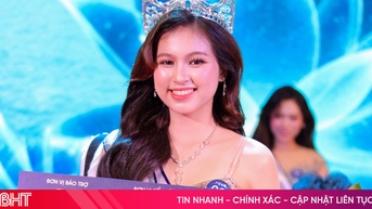 Nữ sinh Hà Tĩnh chinh phục vương miện Hoa khôi Sư phạm