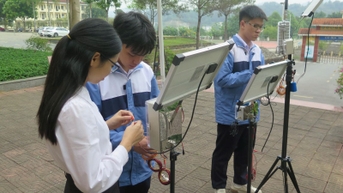 Khi học sinh nghiên cứu ứng dụng khoa học phòng chống thiên tai