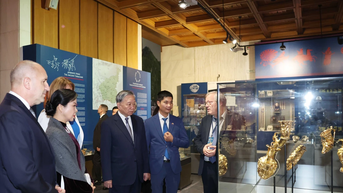 Tổng Bí thư Tô Lâm và Phu nhân thăm quan Bảo tàng Lịch sử Quốc gia Bulgaria