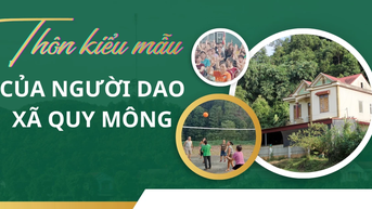 Thôn kiểu mẫu của người Dao xã Quy Mông