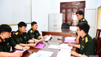 Đoàn kiểm tra số 1 kiểm tra tại Bộ Chỉ huy Quân sự tỉnh Bắc Ninh