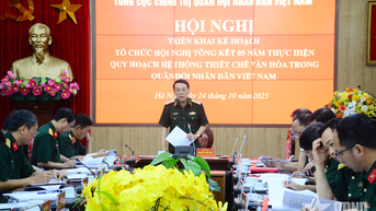 Chuẩn bị tốt cho hội nghị tổng kết 5 năm thực hiện Quy hoạch hệ thống thiết chế văn hóa trong Quân đội