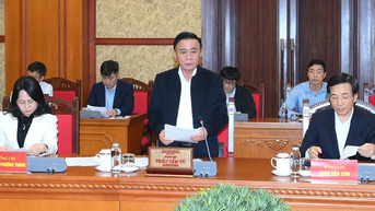[Ảnh] Thường trực Ban Bí thư Trần Cẩm Tú chủ trì họp Thường trực Tiểu ban Tổ chức phục vụ Đại hội XIV của Đảng