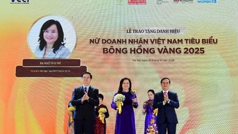 Tổng Giám đốc SHB được trao danh hiệu Nữ doanh nhân Việt Nam tiêu biểu