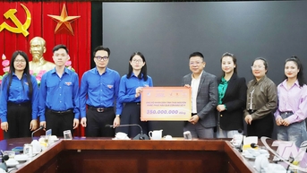 Tỉnh đoàn Thái Nguyên kết nối nguồn lực hỗ trợ nhân dân khắc phục hậu quả thiên tai